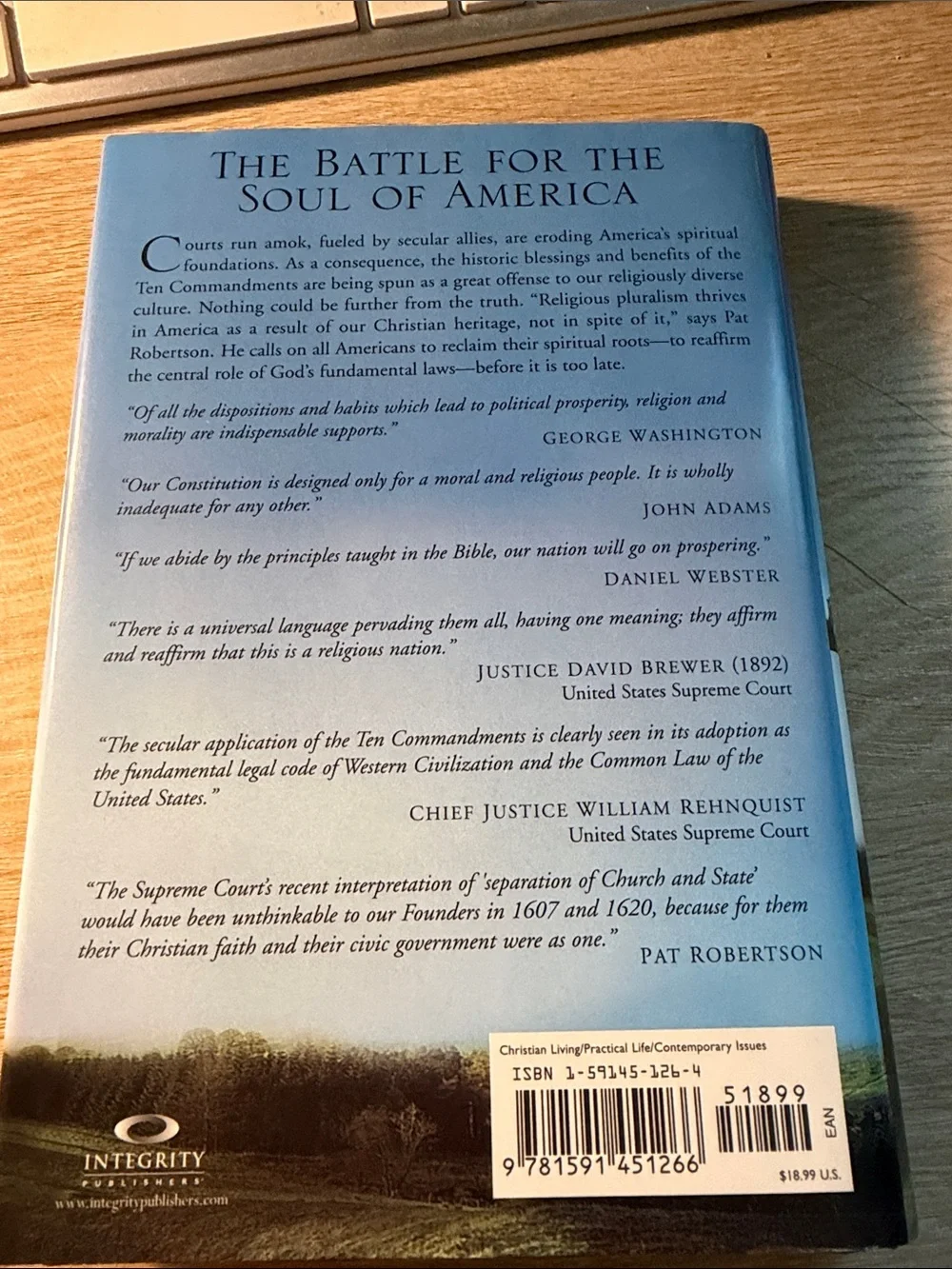The Ten Offenses by Pat Robertson - Hardcover Book in Blue